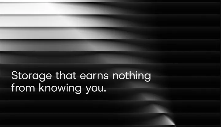 Filen message reading Storage that earns nothing from knowing you