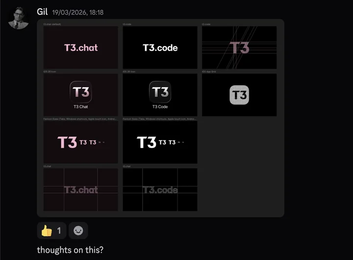 T3 application board posted for feedback in the T3 Discord